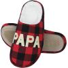 imageshevalues Best Mama Papa House Slippers for Mom and Dad from Daughter Son Memory Foam Indoor Slippers for Women MenSherpa Plush  Best Papa Buffalo Plaid