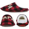imageshevalues Best Mama Papa House Slippers for Mom and Dad from Daughter Son Memory Foam Indoor Slippers for Women MenSherpa Plush  Best Papa Buffalo Plaid