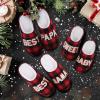 imageshevalues Best Mama Papa House Slippers for Mom and Dad from Daughter Son Memory Foam Indoor Slippers for Women MenSherpa Plush  Best Papa Buffalo Plaid