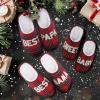 imageshevalues Best Mama Papa House Slippers for Mom and Dad from Daughter Son Memory Foam Indoor Slippers for Women MenSherpa Plush  Best Papa Tartan Plaid