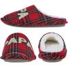 imageshevalues Best Mama Papa House Slippers for Mom and Dad from Daughter Son Memory Foam Indoor Slippers for Women MenSherpa Plush  Best Papa Tartan Plaid