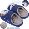 imageshevalues Fur Lined Animal Slippers for Kids Cute Girls Boys Unicorn Hedgehog House Shoes Fuzzy Embroidered Indoor Slippers WomenNavy Hedgehog