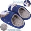 imageshevalues Fur Lined Animal Slippers for Kids Cute Girls Boys Unicorn Hedgehog House Shoes Fuzzy Embroidered Indoor Slippers WomenNavy Unicorn