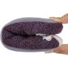 imageshevalues Fur Lined Animal Slippers for Kids Cute Girls Boys Unicorn Hedgehog House Shoes Fuzzy Embroidered Indoor Slippers WomenPurple Unicorn