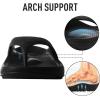 imageshevalues Orthopedic Sandals for Women Arch Support Recovery Flip Flops Pillow Soft Summer Beach ShoesBlack