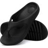 imageshevalues Orthopedic Sandals for Women Arch Support Recovery Flip Flops Pillow Soft Summer Beach ShoesBlack