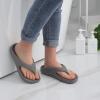 imageshevalues Orthopedic Sandals for Women Arch Support Recovery Flip Flops Pillow Soft Summer Beach ShoesGrey