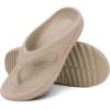 imageshevalues Orthopedic Sandals for Women Arch Support Recovery Flip Flops Pillow Soft Summer Beach ShoesKhaki