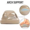imageshevalues Orthopedic Sandals for Women Arch Support Recovery Flip Flops Pillow Soft Summer Beach ShoesKhaki