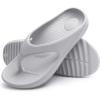 imageshevalues Orthopedic Sandals for Women Arch Support Recovery Flip Flops Pillow Soft Summer Beach ShoesLight Grey