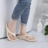imageshevalues Orthopedic Sandals for Women Arch Support Recovery Flip Flops Pillow Soft Summer Beach ShoesLight Khaki