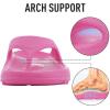 imageshevalues Orthopedic Sandals for Women Arch Support Recovery Flip Flops Pillow Soft Summer Beach ShoesRose
