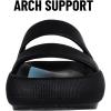 imageshevalues Orthopedic Slide Sandals for Women with Arch Support Pillow Soft Recovery Slip on Sandals Lightweight Summer Cloud Slippers for Plantar FasciitisUpdate Black