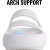 imageshevalues Orthopedic Slide Sandals for Women with Arch Support Pillow Soft Recovery Slip on Sandals Lightweight Summer Cloud Slippers for Plantar FasciitisUpdate White