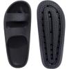 imageshevalues Orthopedic Slide Sandals for Women with Arch Support Pillow Soft Recovery Slip on Sandals Lightweight Summer Cloud Slippers for Plantar FasciitisUpdate Black