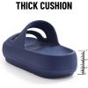 imageshevalues Orthopedic Slide Sandals for Women with Arch Support Pillow Soft Recovery Slip on Sandals Lightweight Summer Cloud Slippers for Plantar FasciitisUpdate Blue