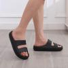 imageshevalues Orthopedic Slide Sandals for Women with Arch Support Pillow Soft Recovery Slip on Sandals Lightweight Summer Cloud Slippers for Plantar FasciitisUpdate Black