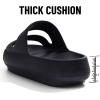 imageshevalues Orthopedic Slide Sandals for Women with Arch Support Pillow Soft Recovery Slip on Sandals Lightweight Summer Cloud Slippers for Plantar FasciitisUpdate Black