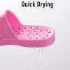imageshevalues Shower Shoes for Women with Arch Support Quick Drying Pool Slides Lightweight Beach Sandals with Drain HolesHot Pink