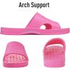 imageshevalues Shower Shoes for Women with Arch Support Quick Drying Pool Slides Lightweight Beach Sandals with Drain HolesHot Pink