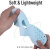imageshevalues Shower Shoes for Women with Arch Support Quick Drying Pool Slides Lightweight Beach Sandals with Drain HolesLight Blue