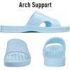 imageshevalues Shower Shoes for Women with Arch Support Quick Drying Pool Slides Lightweight Beach Sandals with Drain HolesLight Blue