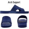 imageshevalues Shower Shoes for Women with Arch Support Quick Drying Pool Slides Lightweight Beach Sandals with Drain HolesNavy