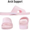 imageshevalues Shower Shoes for Women with Arch Support Quick Drying Pool Slides Lightweight Beach Sandals with Drain HolesPink