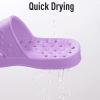 imageshevalues Shower Shoes for Women with Arch Support Quick Drying Pool Slides Lightweight Beach Sandals with Drain HolesPurple