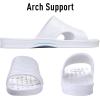 imageshevalues Shower Shoes for Women with Arch Support Quick Drying Pool Slides Lightweight Beach Sandals with Drain HolesWhite