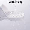 imageshevalues Shower Shoes for Women with Arch Support Quick Drying Pool Slides Lightweight Beach Sandals with Drain HolesWhite