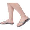 imageshevalues Slim Flip Flops for Women Beach Rubber Shower Shoes Basic Thong SandalsGrey