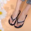 imageshevalues Slim Flip Flops for Women Beach Rubber Shower Shoes Basic Thong SandalsNavy