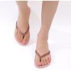 imageshevalues Slim Flip Flops for Women Beach Rubber Shower Shoes Basic Thong SandalsPink