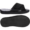 imageshevalues Summer Arch Support Slippers for Women Adjustable Terry Cloth Fuzzy Indoor Slippers Open Toe House ShoesBlack
