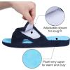 imageshevalues Summer Arch Support Slippers for Women Adjustable Terry Cloth Fuzzy Indoor Slippers Open Toe House ShoesBlue