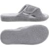 imageshevalues Summer Arch Support Slippers for Women Adjustable Terry Cloth Fuzzy Indoor Slippers Open Toe House ShoesGrey