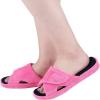 imageshevalues Summer Arch Support Slippers for Women Adjustable Terry Cloth Fuzzy Indoor Slippers Open Toe House ShoesHot Pink