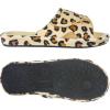 imageshevalues Summer Arch Support Slippers for Women Adjustable Terry Cloth Fuzzy Indoor Slippers Open Toe House ShoesLeopard