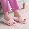 imageshevalues Summer Arch Support Slippers for Women Adjustable Terry Cloth Fuzzy Indoor Slippers Open Toe House ShoesPink