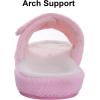 imageshevalues Summer Arch Support Slippers for Women Adjustable Terry Cloth Fuzzy Indoor Slippers Open Toe House ShoesPink