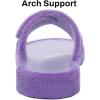 imageshevalues Summer Arch Support Slippers for Women Adjustable Terry Cloth Fuzzy Indoor Slippers Open Toe House ShoesPurple
