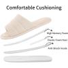 imageshevalues Summer House Slippers for Women Men Breathable Waffle Indoor Slippers Slipon Open Toe Home ShoesBeige
