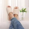 imageshevalues Summer House Slippers for Women Men Breathable Waffle Indoor Slippers Slipon Open Toe Home ShoesBeige