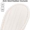 imageshevalues Summer House Slippers for Women Men Breathable Waffle Indoor Slippers Slipon Open Toe Home ShoesBeige