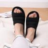 imageshevalues Summer House Slippers for Women Men Breathable Waffle Indoor Slippers Slipon Open Toe Home ShoesBlack