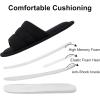 imageshevalues Summer House Slippers for Women Men Breathable Waffle Indoor Slippers Slipon Open Toe Home ShoesBlack
