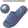 imageshevalues Summer House Slippers for Women Men Breathable Waffle Indoor Slippers Slipon Open Toe Home ShoesBlue