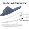 imageshevalues Summer House Slippers for Women Men Breathable Waffle Indoor Slippers Slipon Open Toe Home ShoesBlue