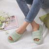 imageshevalues Summer House Slippers for Women Men Breathable Waffle Indoor Slippers Slipon Open Toe Home ShoesGreen